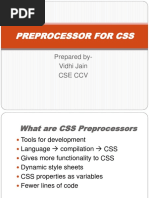 Preprocessor for Css