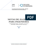 Notas de álgebra para ingeniería