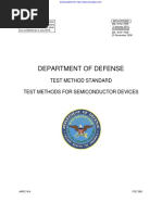 Department of Defense: Test Method Standard Test Methods For Semiconductor Devices