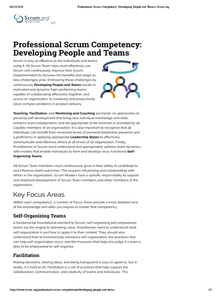 Scrum: Developing People and Teams | PDF | Scrum (Software Development ...