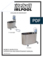 Mobile Whirlpool Operation and Maintenance Manual: P-10-M-SDP