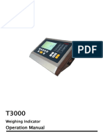 T3000 Weighing Indicator Operation Manual