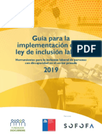 Guía para La Implementación de La Ley de Inclusión Laboral - 2019