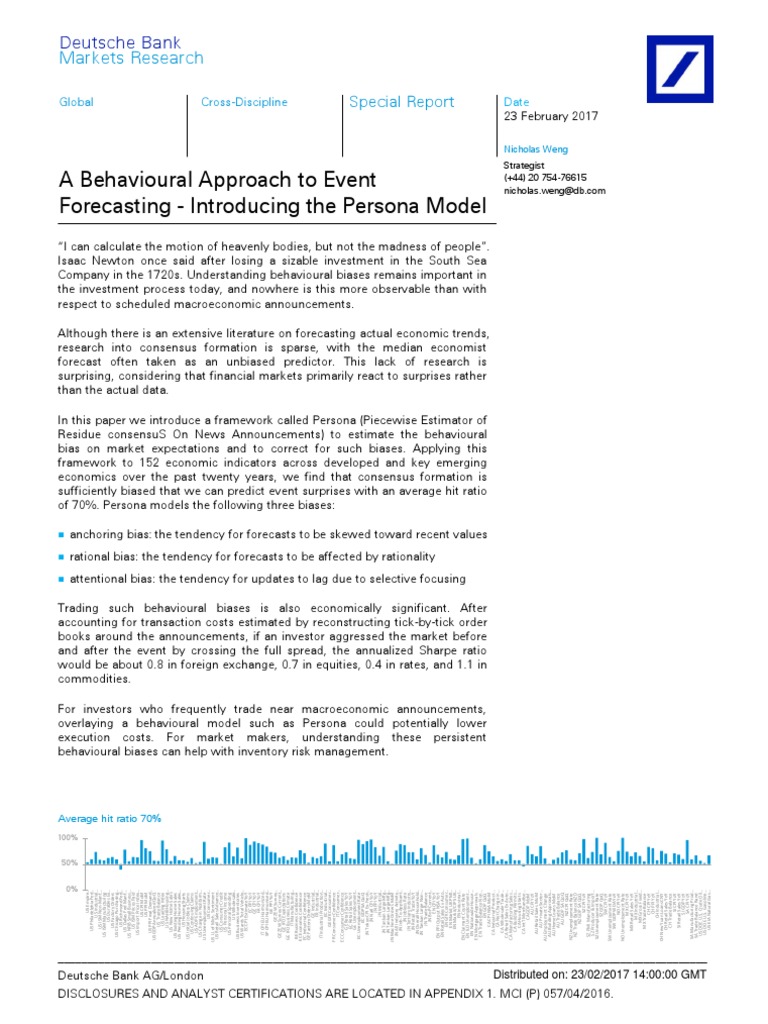 DB On BF Model | PDF | Consumer Price Index | The United States