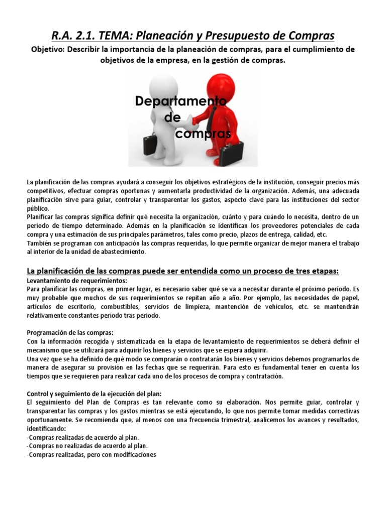 Presupuesto y Planeación de Compras | PDF | Presupuesto | Inventario