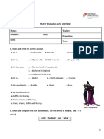 YEAR 7 (Evaluation Work) 2019/2020: Hotel Transylvania