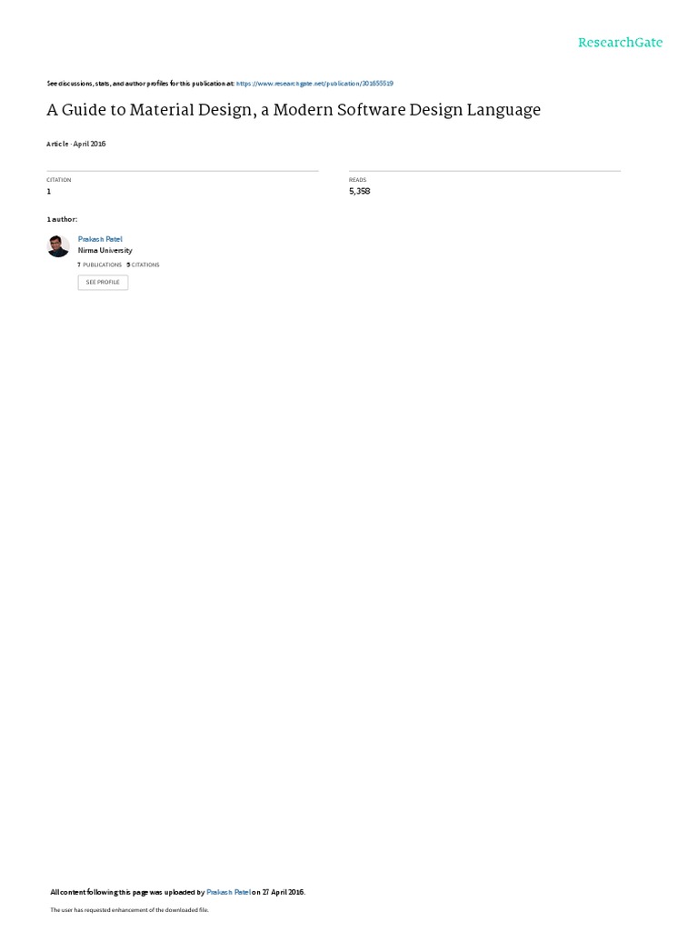 A Guide To Material Design, A Modern Software Design Language by