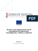 Cómo acceder a las aplicaciones de la Conselleria de Educación