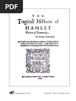 Q1 Bad Quarto Hamlet