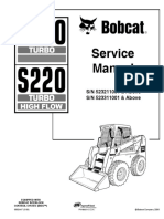 Bobcat S220 523211001 Service Manual