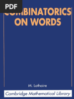 (Cambridge Mathematical Library) M. Lothaire - Combinatorics On Words-Cambridge University Press (1997)