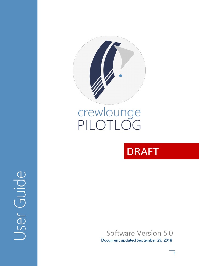 Crewlounge Pilotlog Userguide | PDF | Mobile App | Indemnity