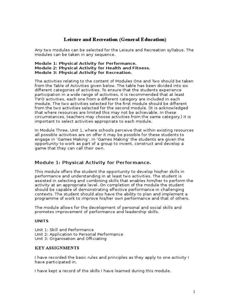 Understanding Leisure in Education | PDF | Physical Fitness | Recreation