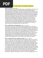 Chall's Reading Development Stages | PDF | Reading Comprehension | Phonics