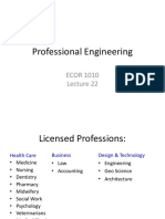 Professional Engineering: ECOR 1010