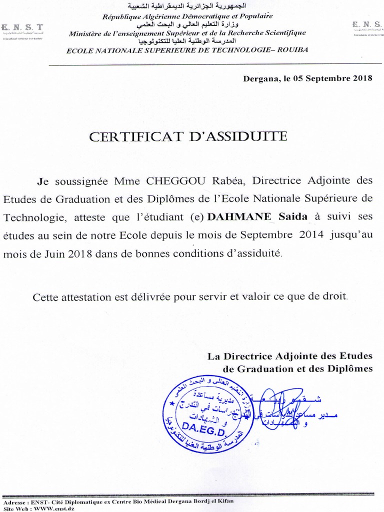 Assiduite