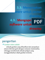 Menerapkan software vektor drawing