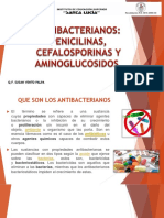 Antibacterianos: penicilinas, cefalosporinas y aminoglicósidos