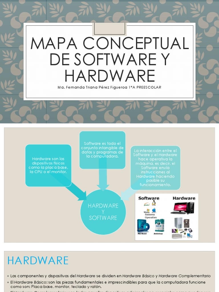 Mapa Conceptual de Hardware y Software | PDF | Informática