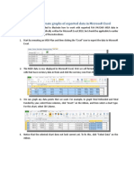 How To Format and Create Graphs of Exported Data in Microsoft Excel