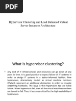 0 - Hypervisor Clustering and Load Balanced Virtual Server Architecture