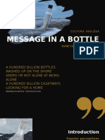 Cultural message in a bottle
