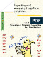 Reporting and Analyzing Long-Term Liabilities: Uaa - Acct 201 Principles of Financial Accounting Dr. Fred Barbee