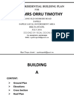 Proposed Residential Building Plans for Mr & Mrs Orru Timothy