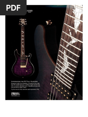 Guitar World 2007 - Prs Paul Allender Signature