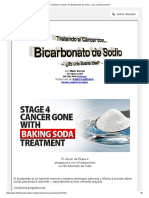 Tratando El Cancer Con Bicarbonato de Sodio