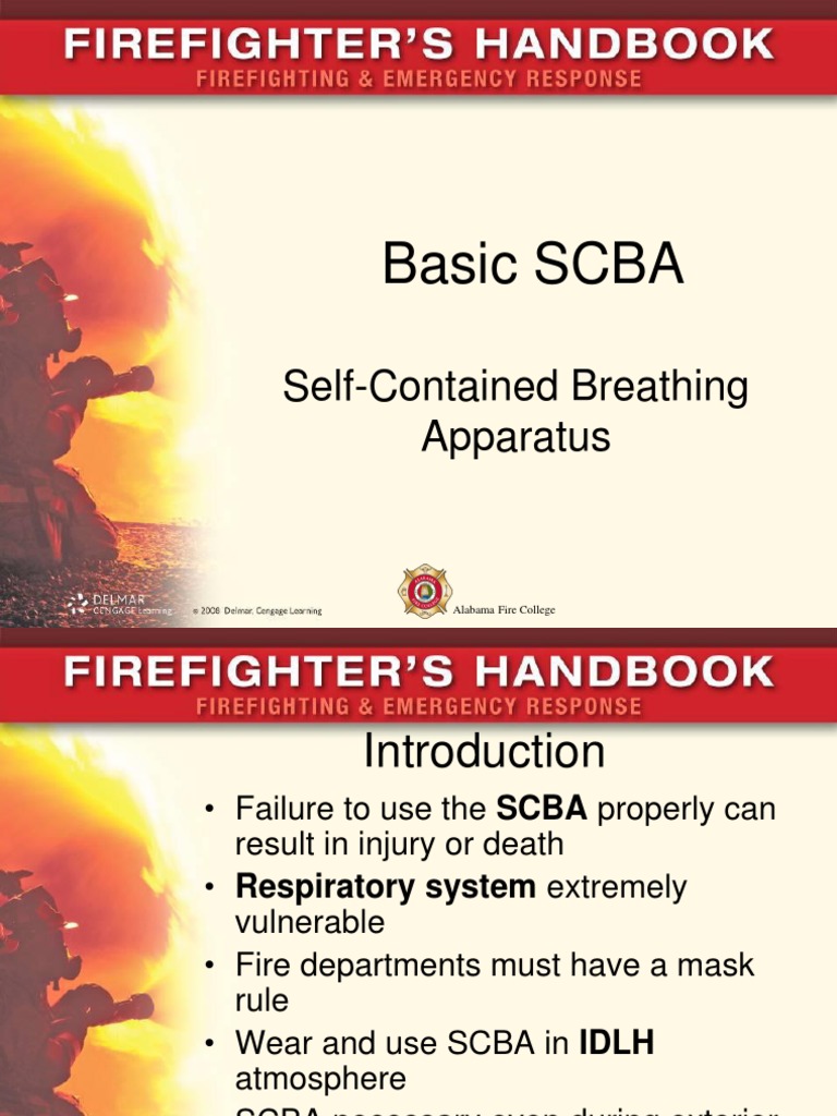 Basic SCBA SelfContained Breathing Apparatus Firefighter Respiration