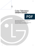 Color Television: Owner'S Manual