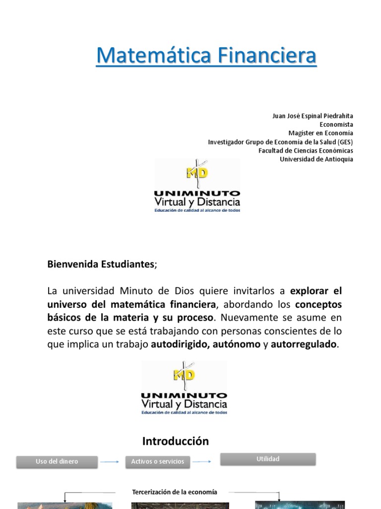 Introducción a Matemáticas Financieras | PDF | Tasa interna de retorno ...