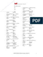 Placement Test A: PHOTOCOPIABLE © Pearson Education Limited 2011