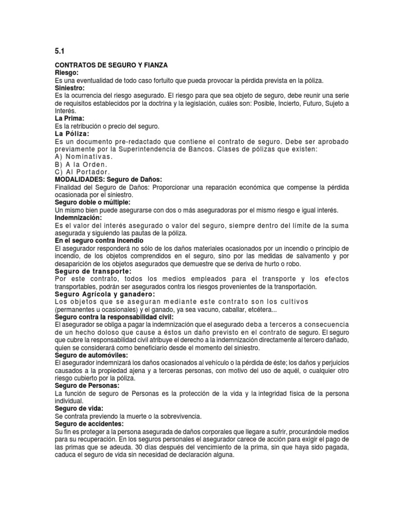 Contratos de Seguro y Franquicia | PDF | Póliza de seguros | Reaseguro