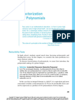 Factorization of Polynomials PDF
