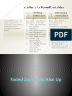 Animated Text Effects For Powerpoint Slides: Reproducti On Instruction S Printing Instruction S Removing Instruction S
