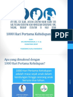 1000 Hari Pertama Kehidupan (HPK) : Oleh: Ayu Kristiningrum, S. Tr. GZ Nusantara Sehat Puskesmas Kuala Mandor B
