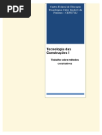 Trabalho de Materiais de Construção - Fôrmas