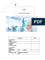 Informe 3 Calidad Mejora Continua