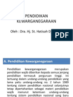 Pendidikan Kewarganegaraan: Oleh: Dra. Hj. St. Hatisah DJ, M.A.P