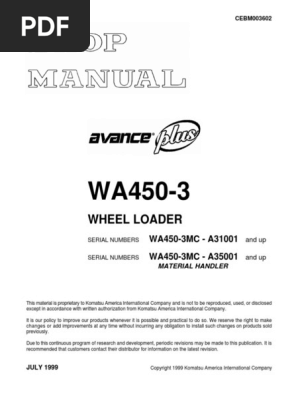 Manual De Taller Wa450 3mc Rope Polyethylene