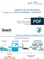 CAMBIO CLIMÁTICO Y RECURSOS HÍDRICOS