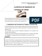 Ejemplos Pràcticos Sobre Liquidaciòn de Contratos de Trabajo - Semana Uno