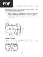 A Project Report On Inverter Using IC 4093 NAND Gate & MOSFET Switching