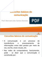 Conceitos Básicos de Comunicação. Prof. Marciano Dos Santos Dionizio