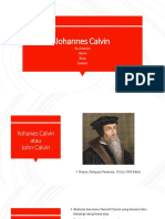 Johannes Calvin: By: Jovancha Valeria Mega Yohanes