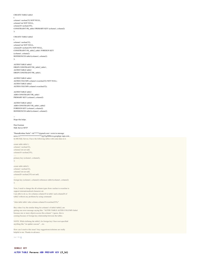 Alter Index | PDF | Database Index | Microsoft Sql Server