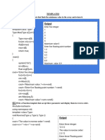 Q1. Output: Write A Function Template That Finds The Minimum Value in The Array and Return It