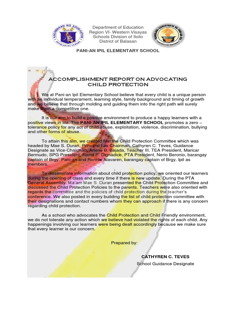 Child Protection Advocacy Report | PDF | Child Protection | Social ...
